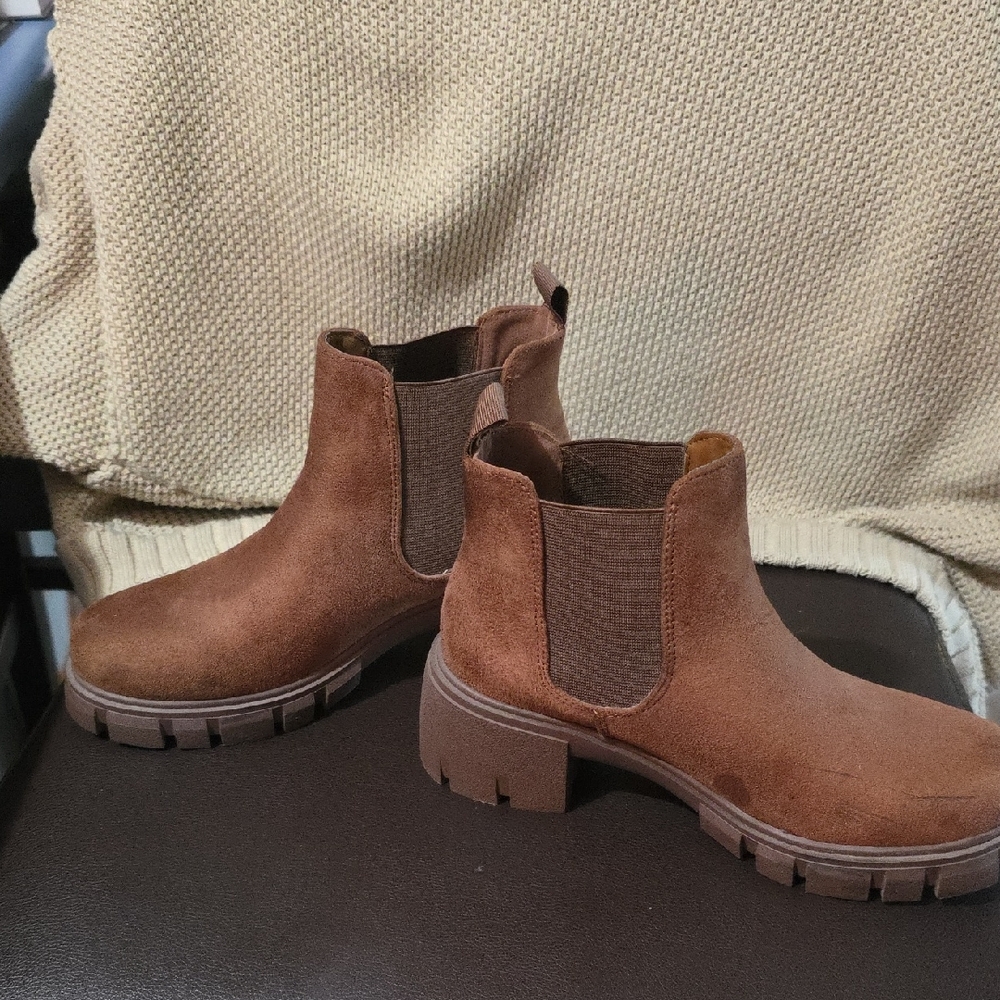 Soda Tan Ankle Booties